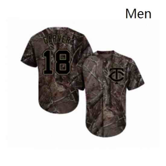Mens Minnesota Twins 18 Mitch Garver Authentic Camo Realtree Collection Flex Base Baseball Jersey